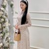 Áo Dài Cô Ba Trắng Hoa Đỏ