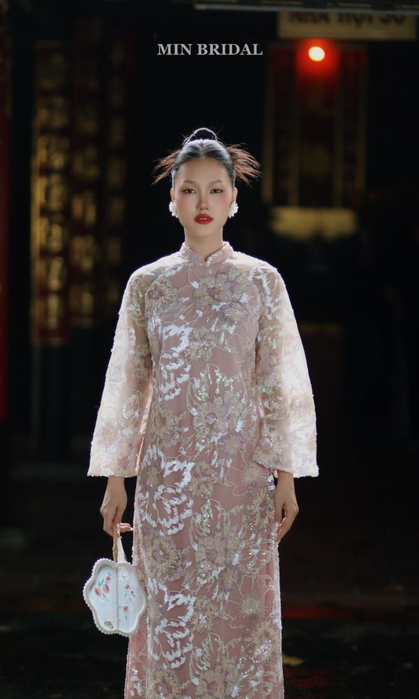 Áo Dài Hồng Kim Sa