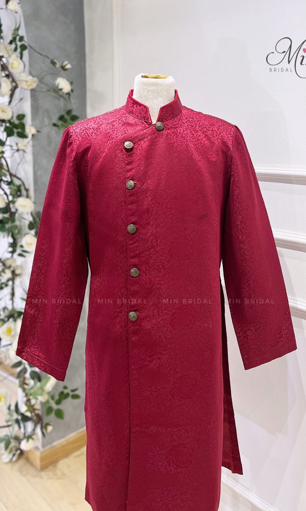 Áo Dài Gấm Đỏ