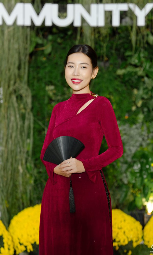 Áo Dài Đỏ Nhung Design