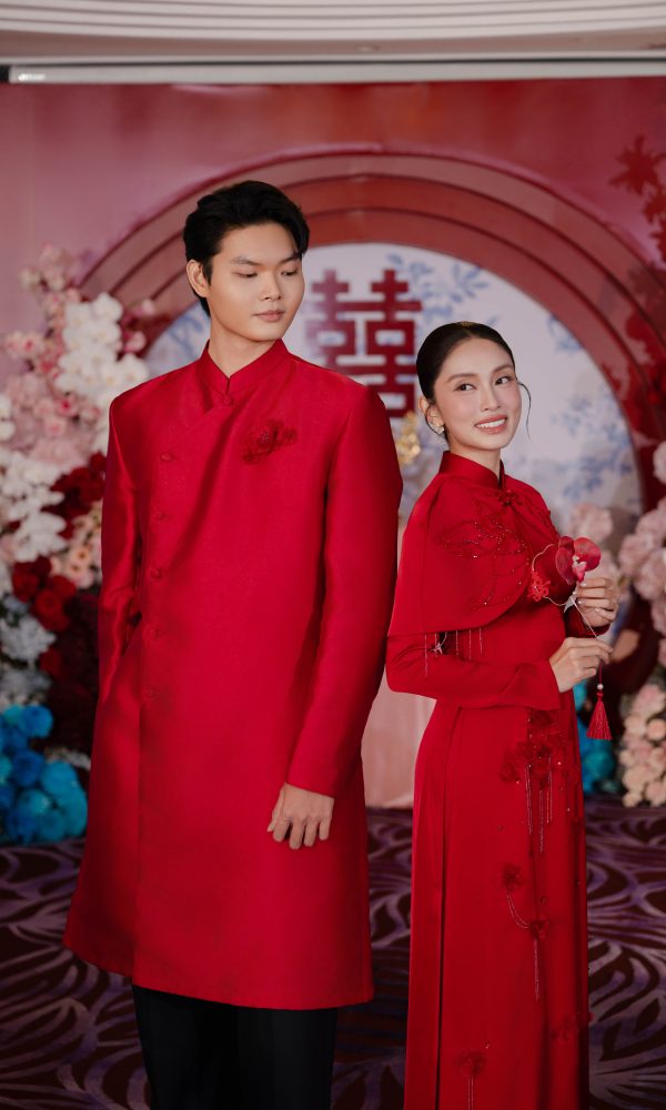 Áo Dài Cưới Chu Tước